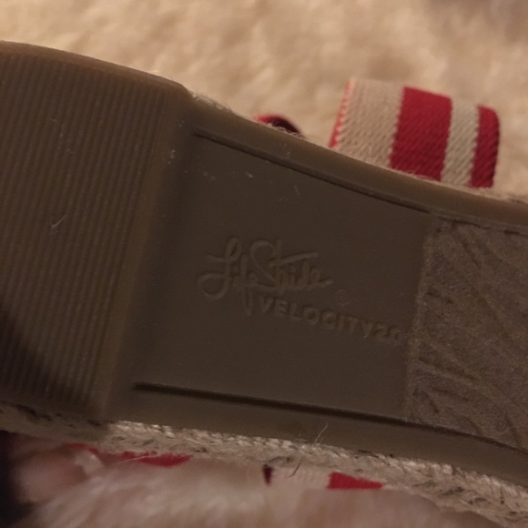 NWOT VELOCITY 2.0-Keaton,Red Cnvs/Strp. Sz 6 - Picture 11 of 11